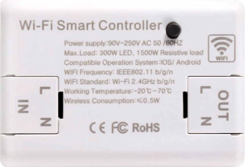 Mini diaľkový WiFi prijímač - ovládaný na diaľku