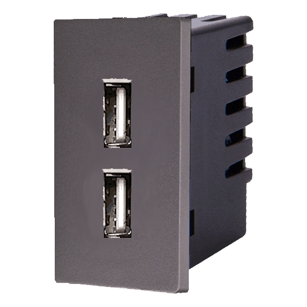 USB zásuvka (2x USB A) - Polovičná