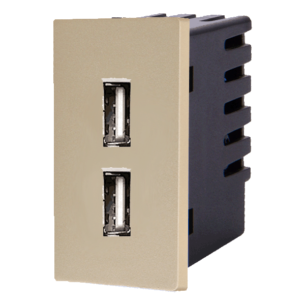 USB zásuvka (2x USB A) - Polovičná